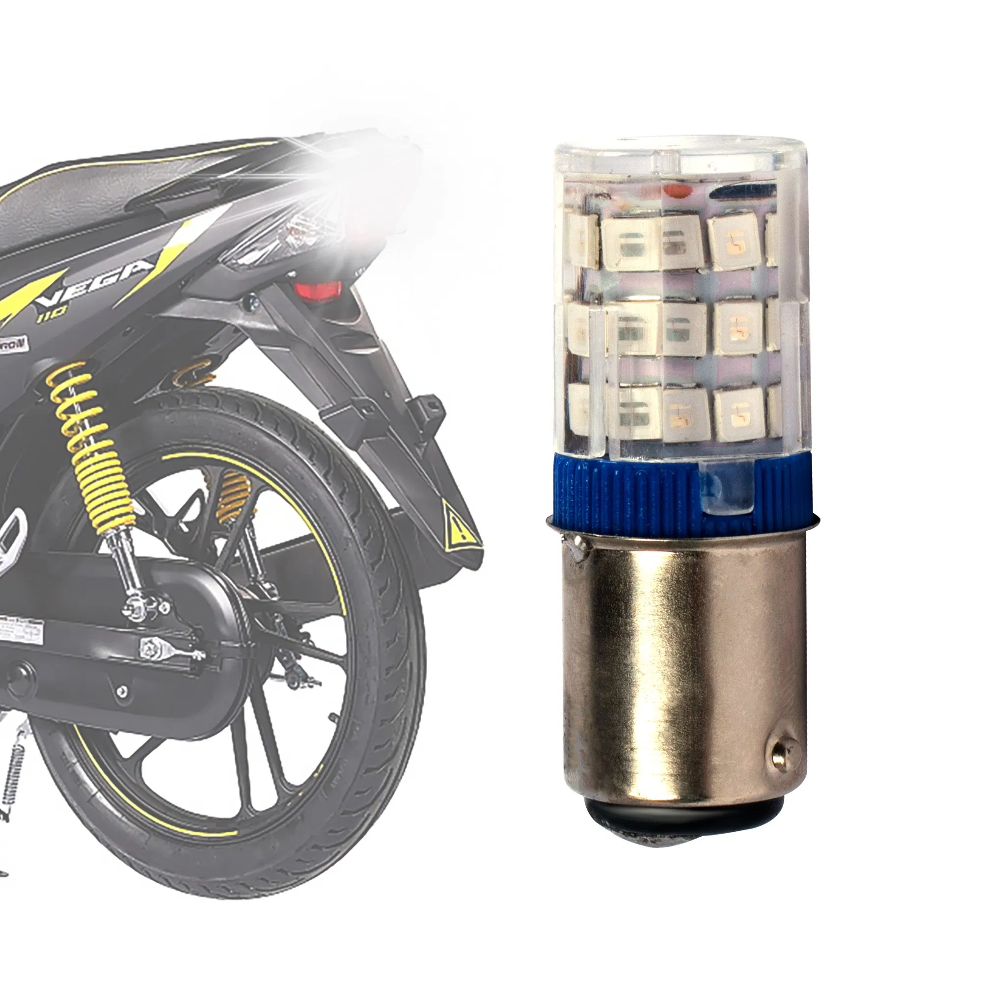 Трехцветные светодиодные лампы 1157 2835 12В для авто