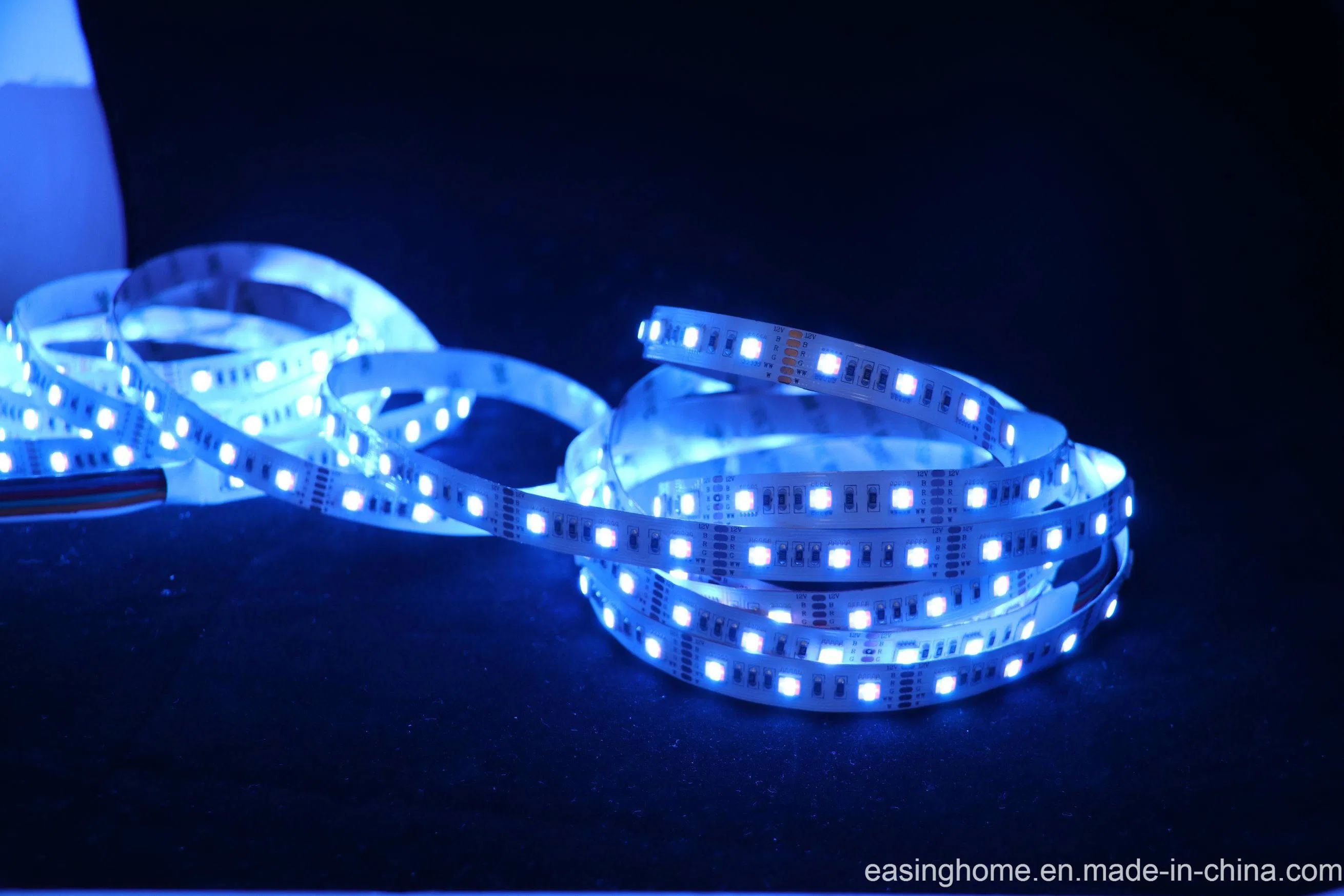 DC12V/24V 5m LED Strip 5050 RGB, RGBW, Rgbww 60LEDs/M Flexible Strip for Home Decoration