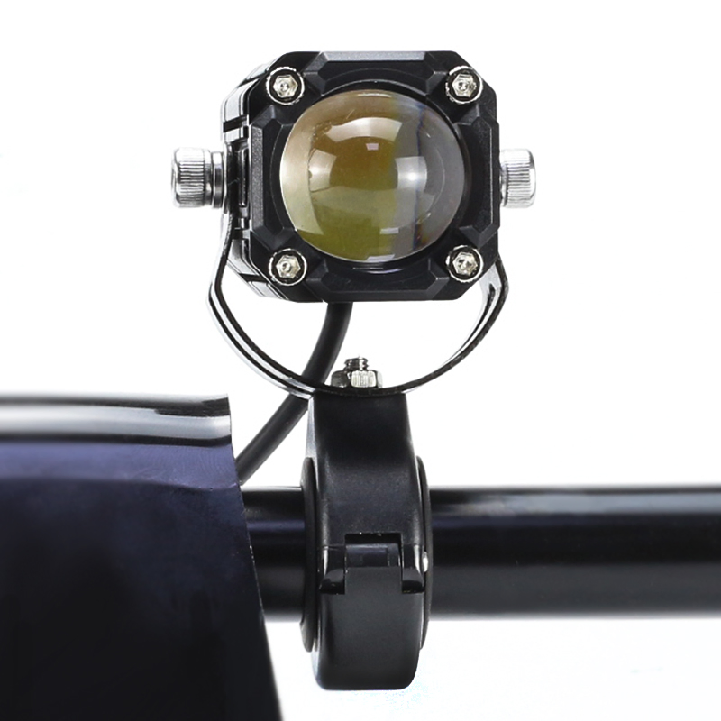 Versatile Nei M12 LED Motorcycle Light with 20W, Red Demon, White & Yellow Strobe, Blue Tail Light