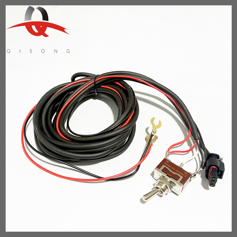 Комплект проводки с разъемом и выключателем для клапана глушителя, 4 м