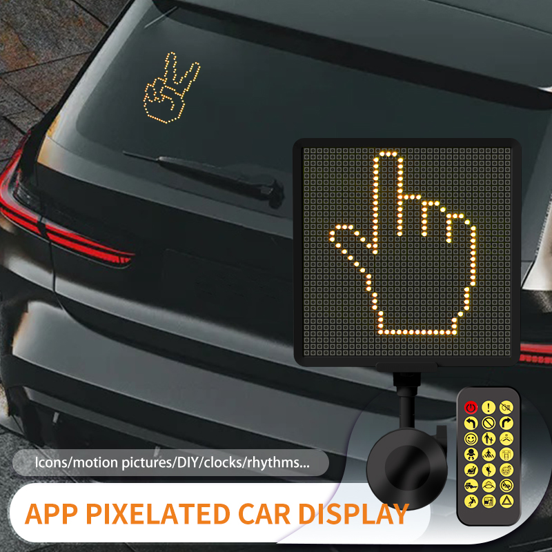 LED-экран для заднего стекла автомобиля с управлением через приложение