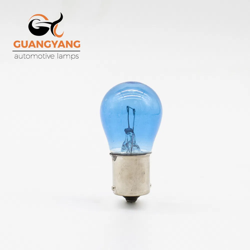 Лампы автомобильные S25 Bay15D 12V 21/5W синие