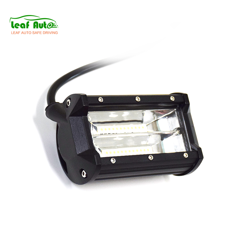 5inch 72W Spot Light Bar Work Light White Amber Offroad Light Bar for Offroad Truck Tractor 4X4 SUV Jeep ATV
