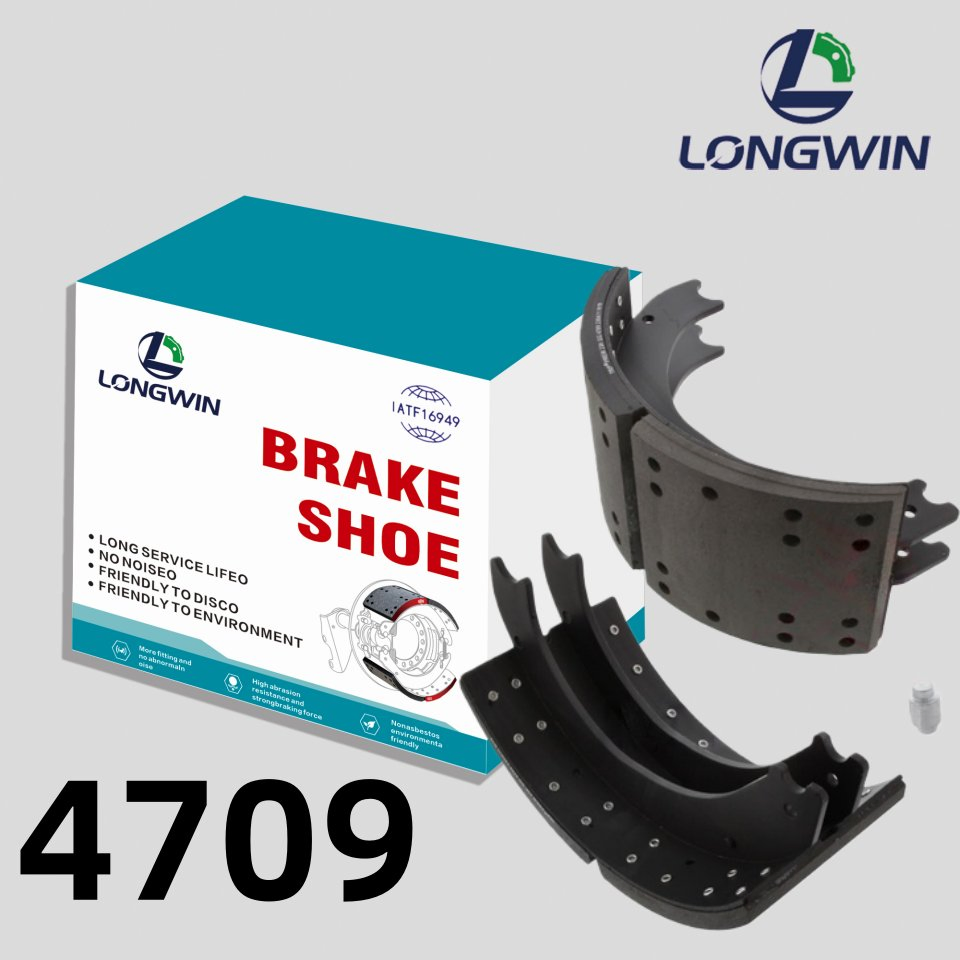 Brake Shoe Kit with E-Coating 4551 4707 4709 4702 4515 Gawr 23K Truck Brake Shoes