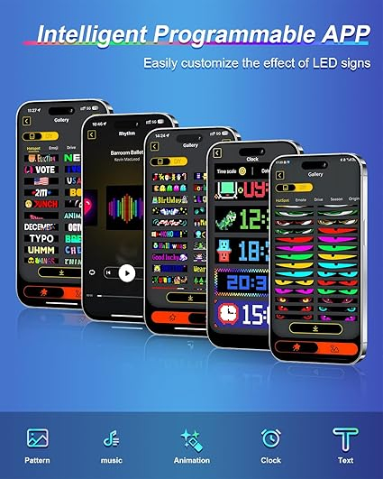 Программируемая гибкая LED-панель, управление через APP