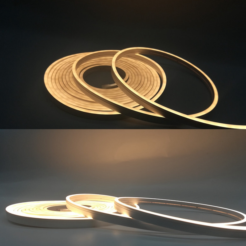 Гибкая светодиодная неоновая лента 6*12мм с логотипом