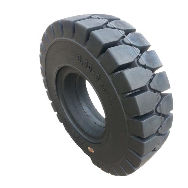 Forklift Cushion Pneumatic Solid Tire with Rim 5.00-8 6.00-9 6.50-10 18X7-8 7.50-15 16X6-8 23X9-10 27X10-12 200/50-10 300-15