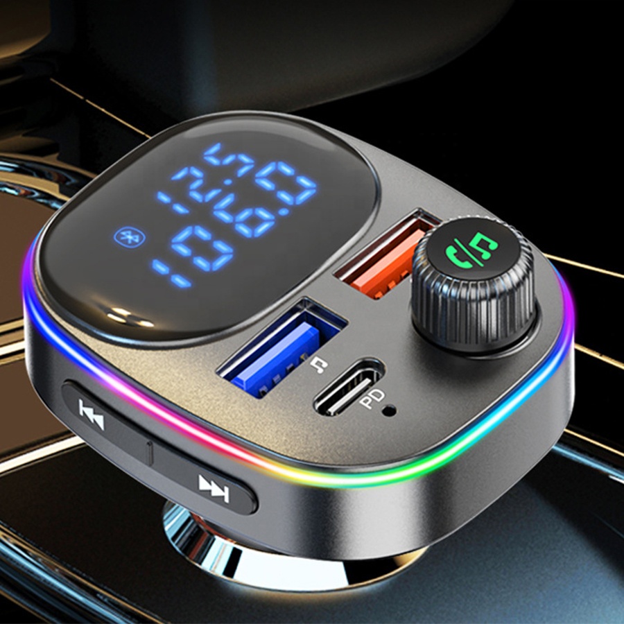 Автомобильный Bluetooth FM-передатчик BC82 с Hands-Free и быстрой зарядкой USB