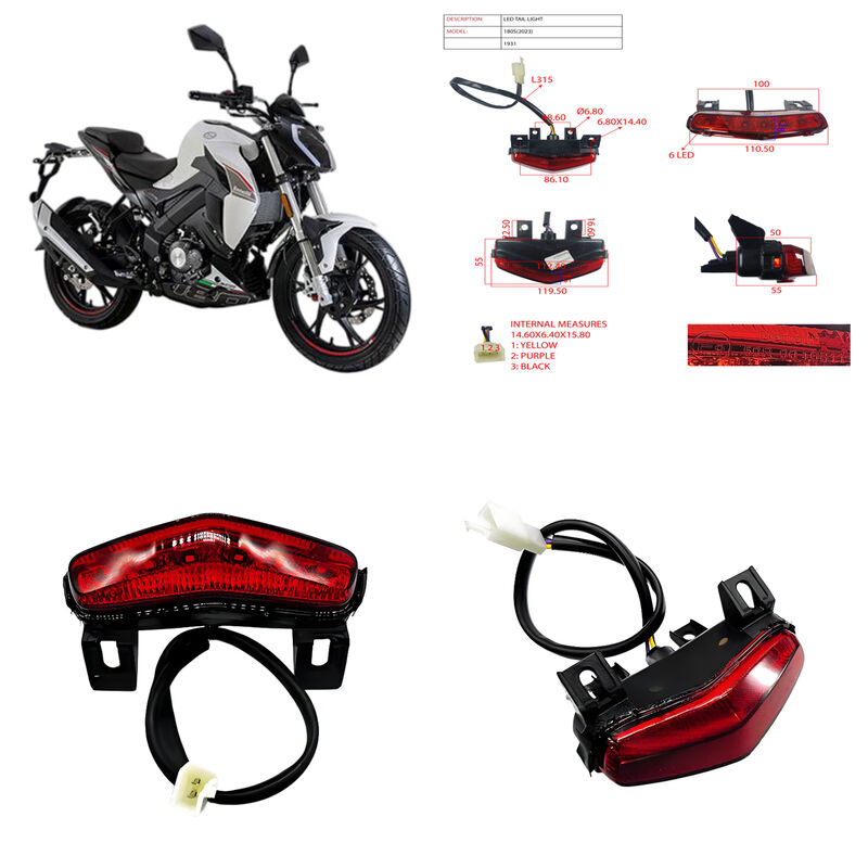 Qjmotor Benelli150s Motorcycle Tail Light Motorbike LED Rear Light Parts