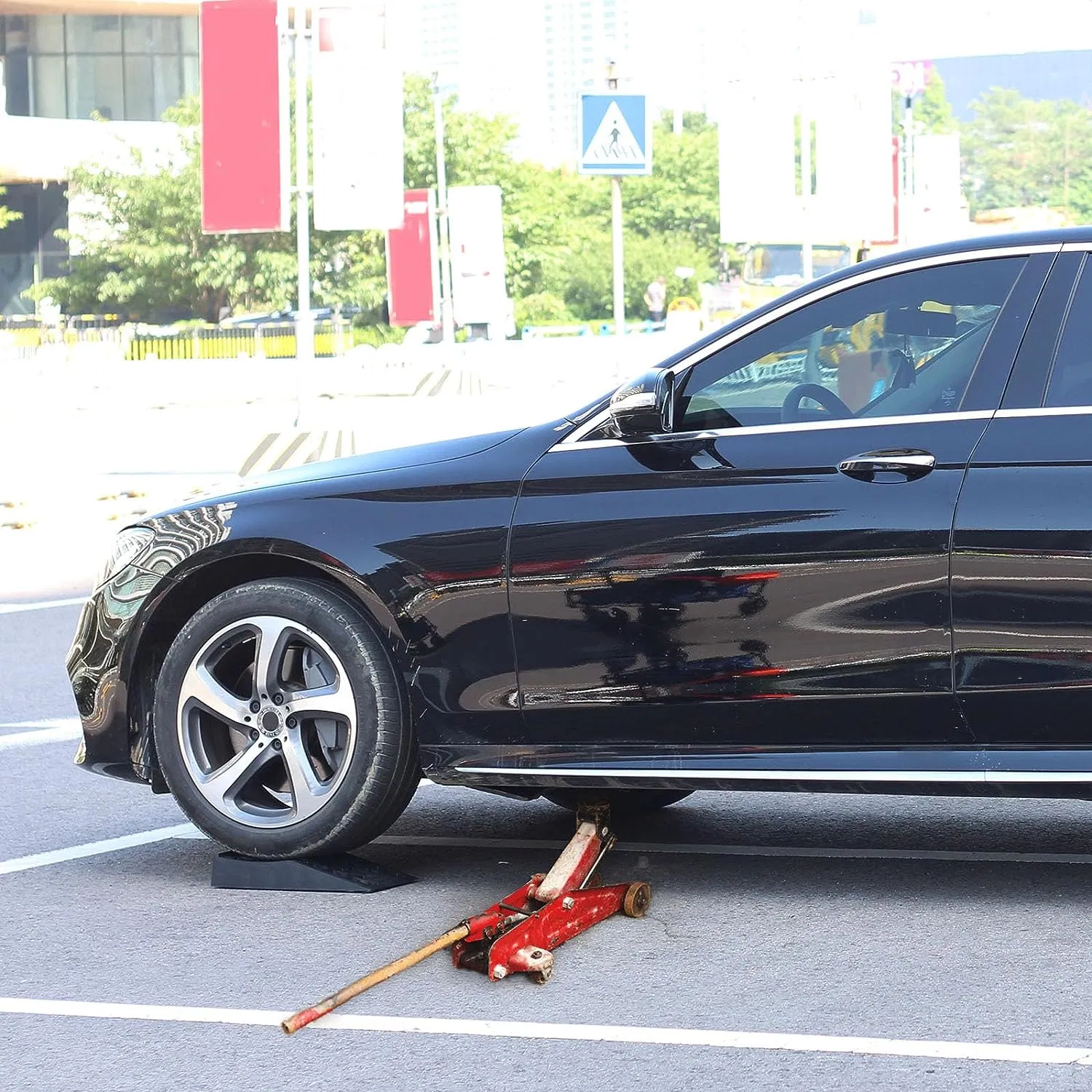 Short Plastic Car Ramps for Lift and Vehicle Maintenance