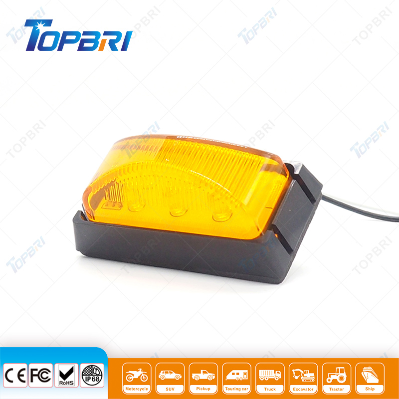 12V Amber LED Side Marker Light for Truck Trailer