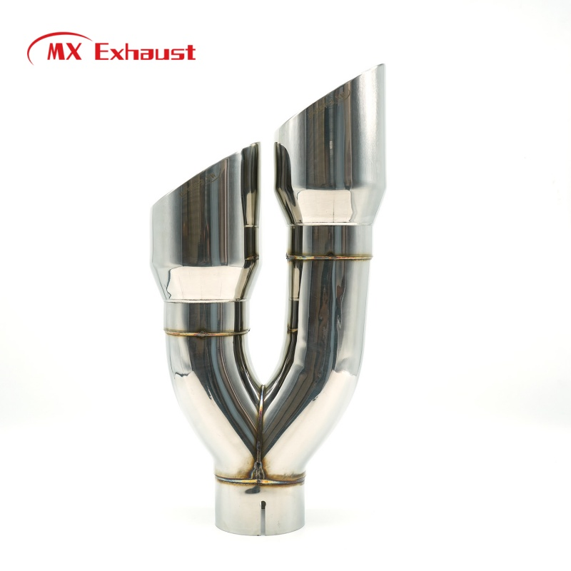 Наконечник выхлопной трубы MX Exhaust, хром/черный