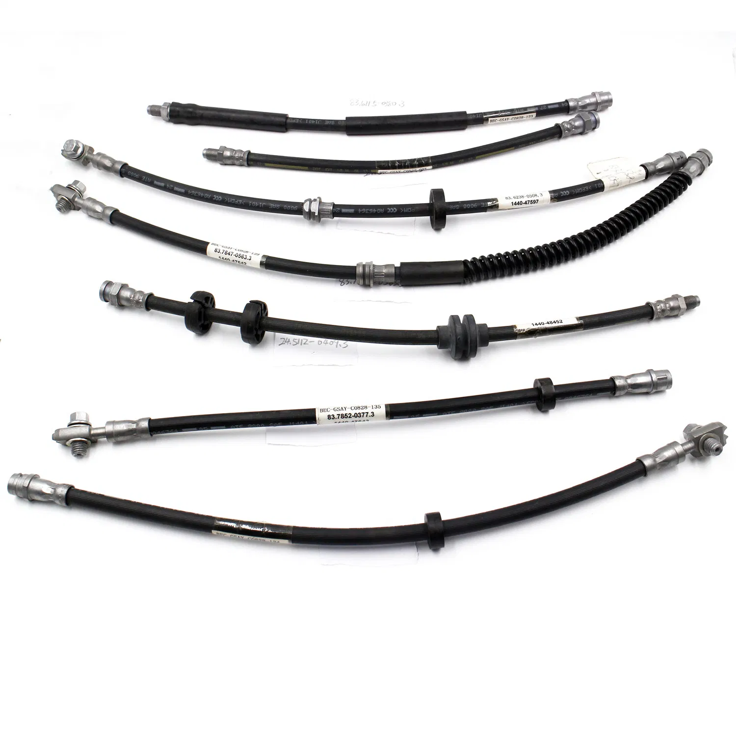 DOT SAE J1401 Fmvss106 Standard Automotive Car Auto OEM Flexible EPDM Rubber Braided Custom Hydraulic Disc Front Rear Extended Brake Fluid Fuel Assembly Hose