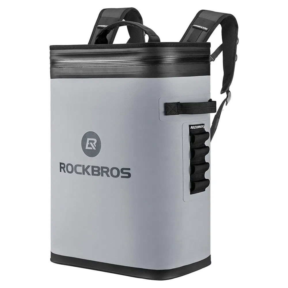 Rockbros Bx-004 20L Insulated Backpack, Hiking Daypack Cooler Bag, Cycling Waterproof Rucksack (BPA-Free) - Grey