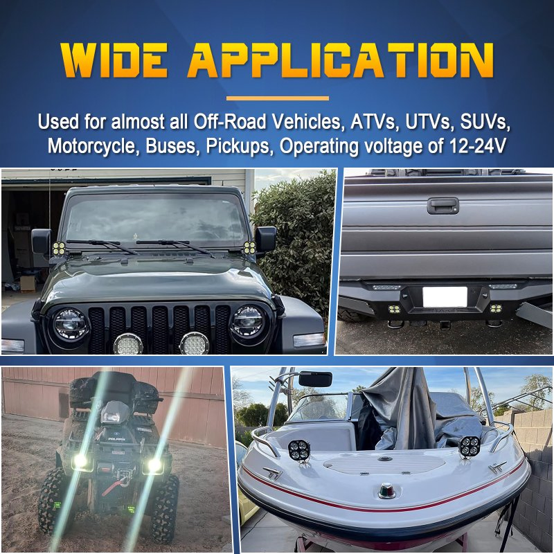 Универсальные светодиодные противотуманные фары 3 дюйма