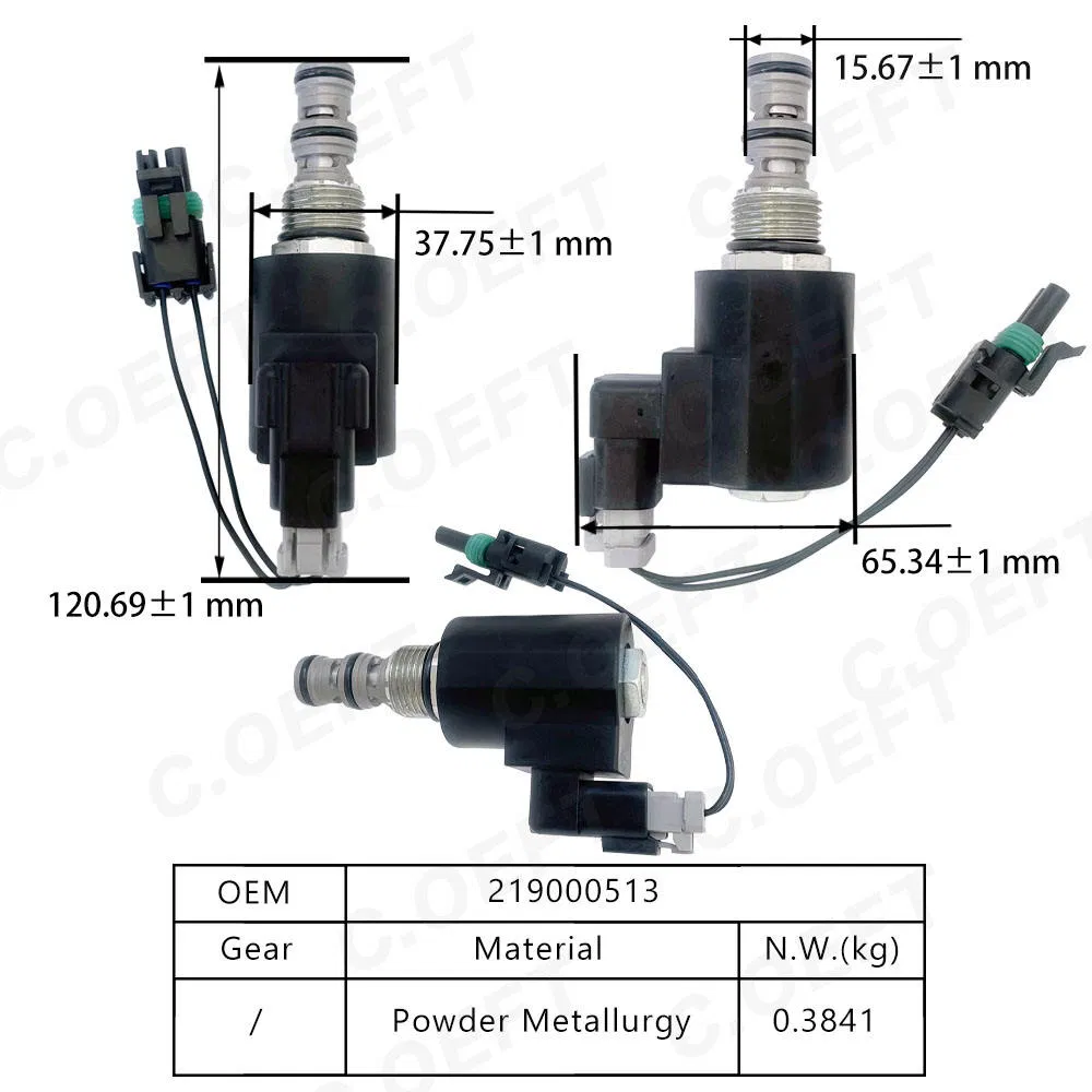 C. Oeft Factory Wholesale Solenoid Valve 219000513 for Komatsu Excavator