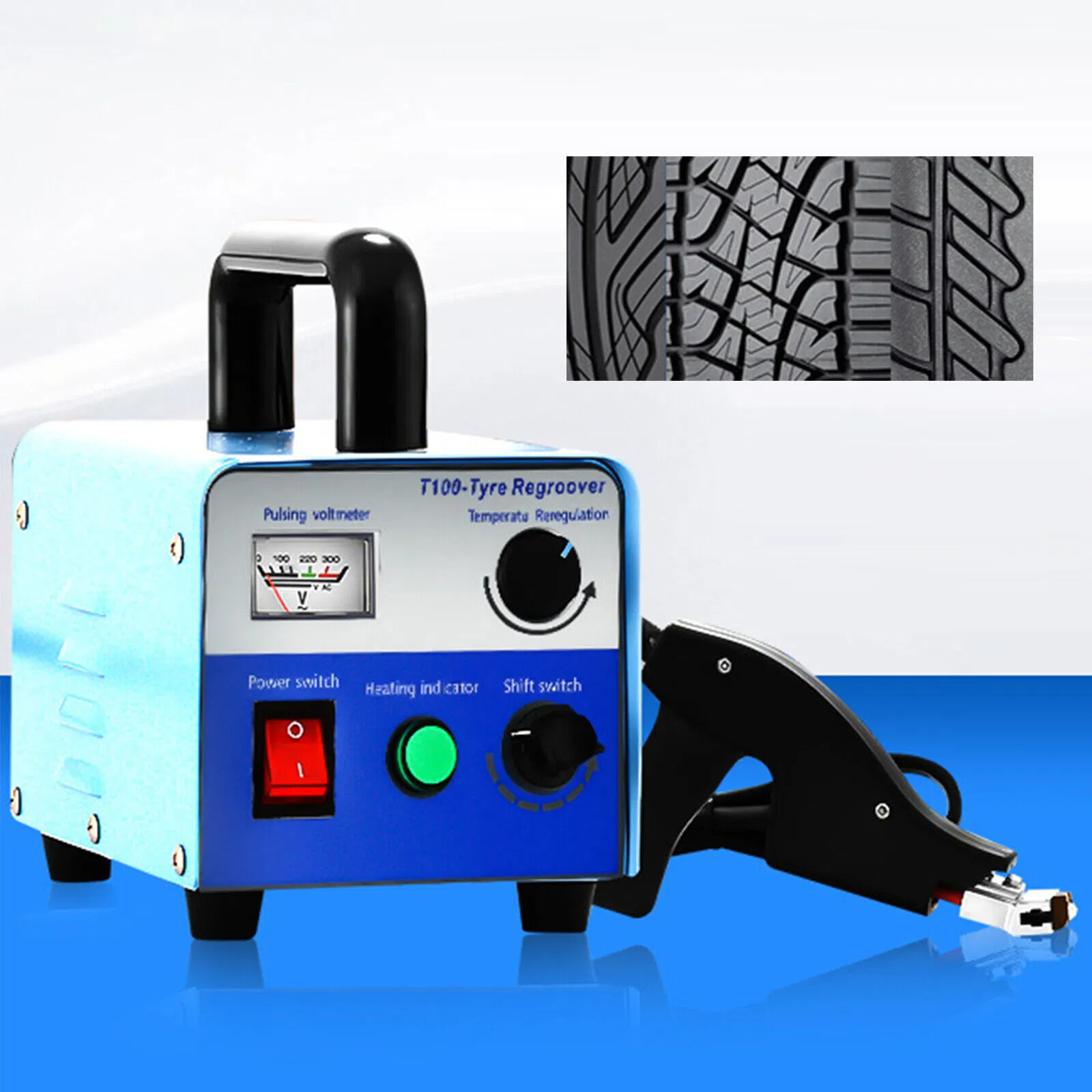 Tyre Regroover Truck Tire Groover W/20PCS Accessories Kit 350W 220V