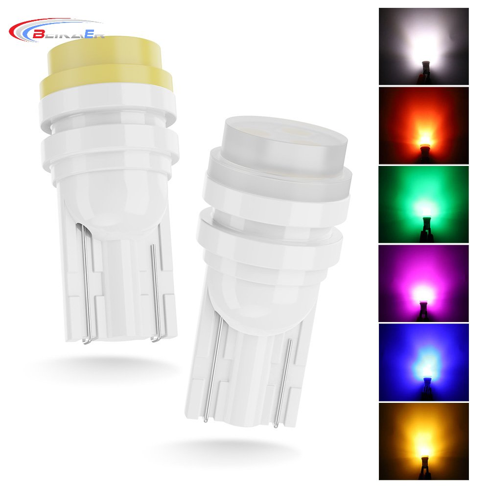 Светодиодная лампа T10 7 цветов для авто, водонепроницаемая