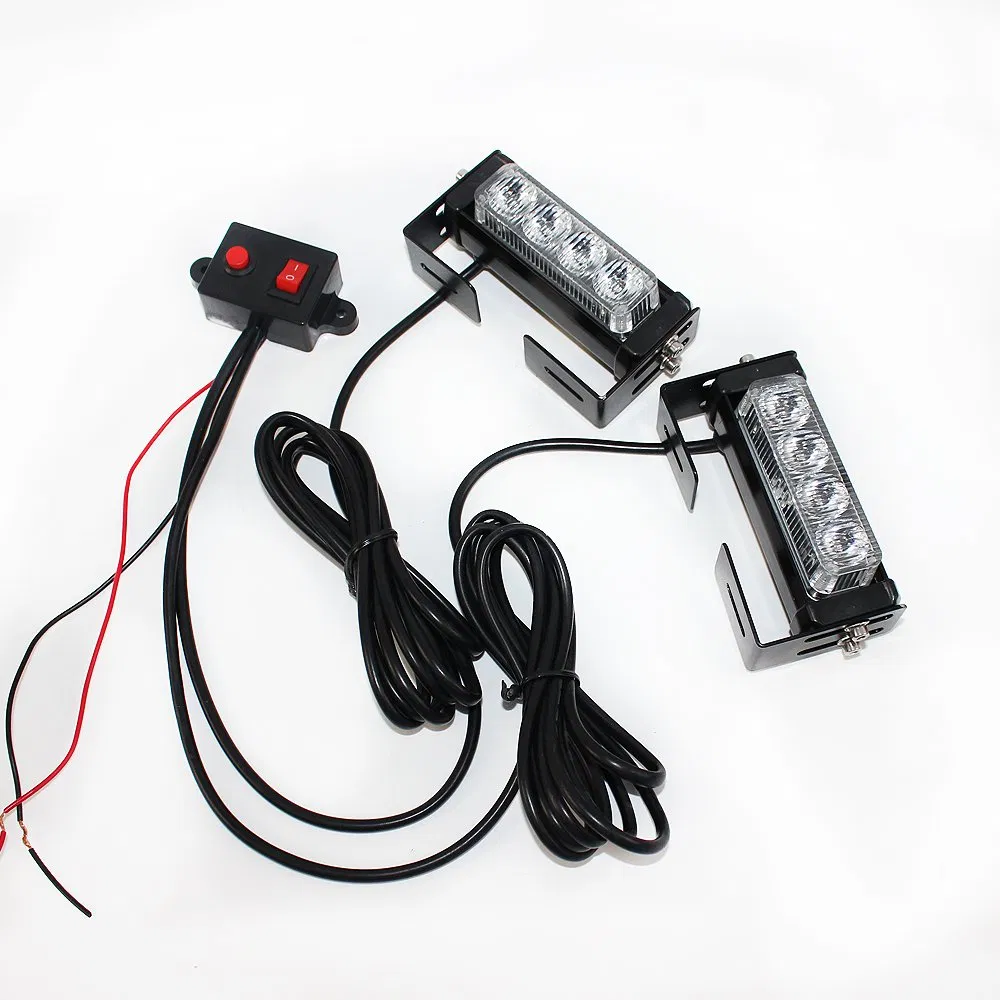 Haibang R/B LED Car Warning Lights Grille Lighthead