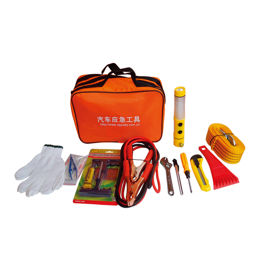 Justin Case Auto Safety Kit Travel Set Emergency Roadside Tools