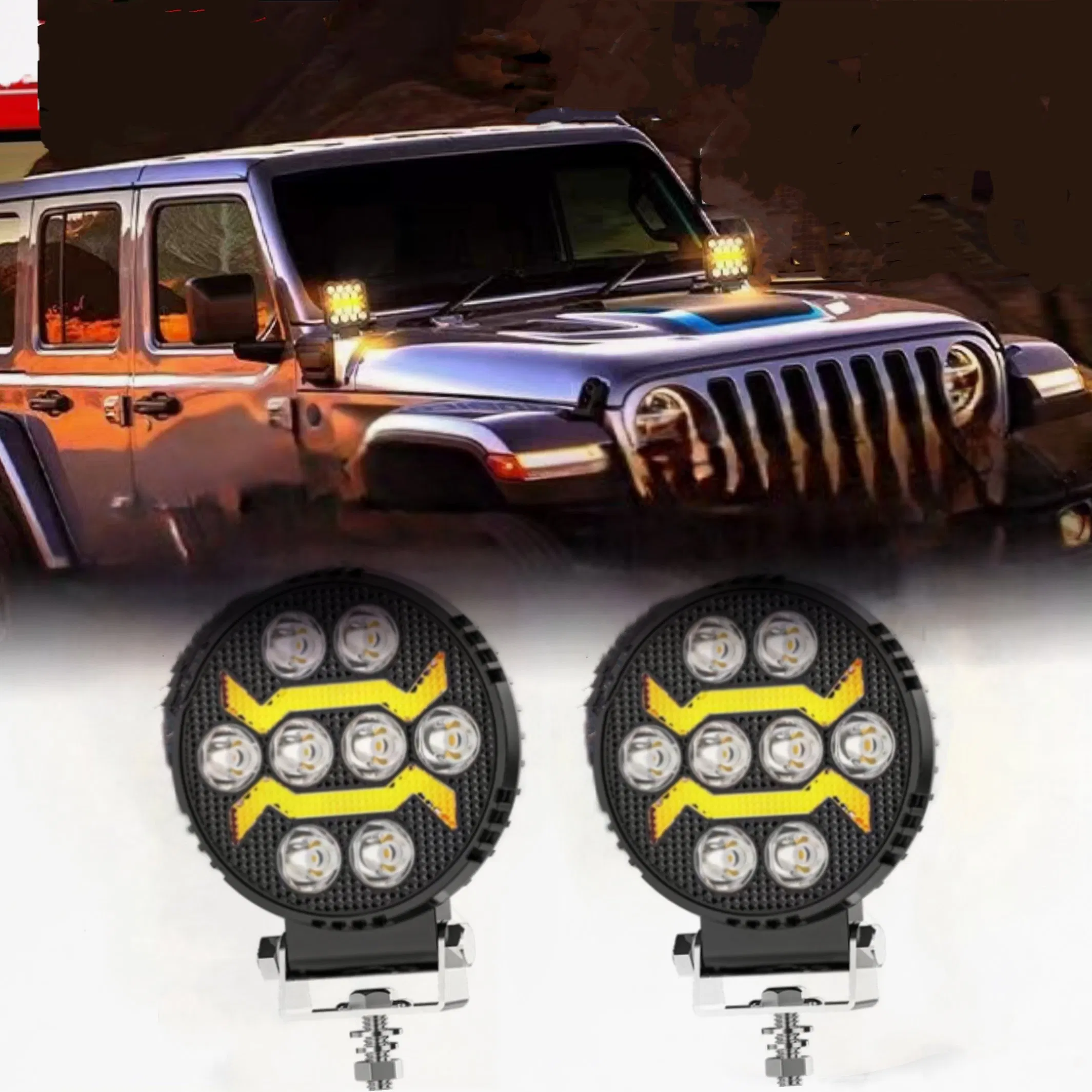 Светодиодная фара для мотоцикла и спецтехники