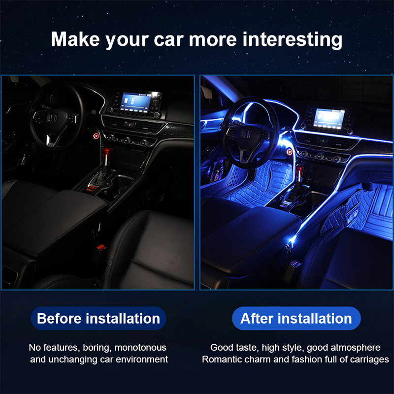 Светодиодная лента Bkr USB Trim для авто с музыкой