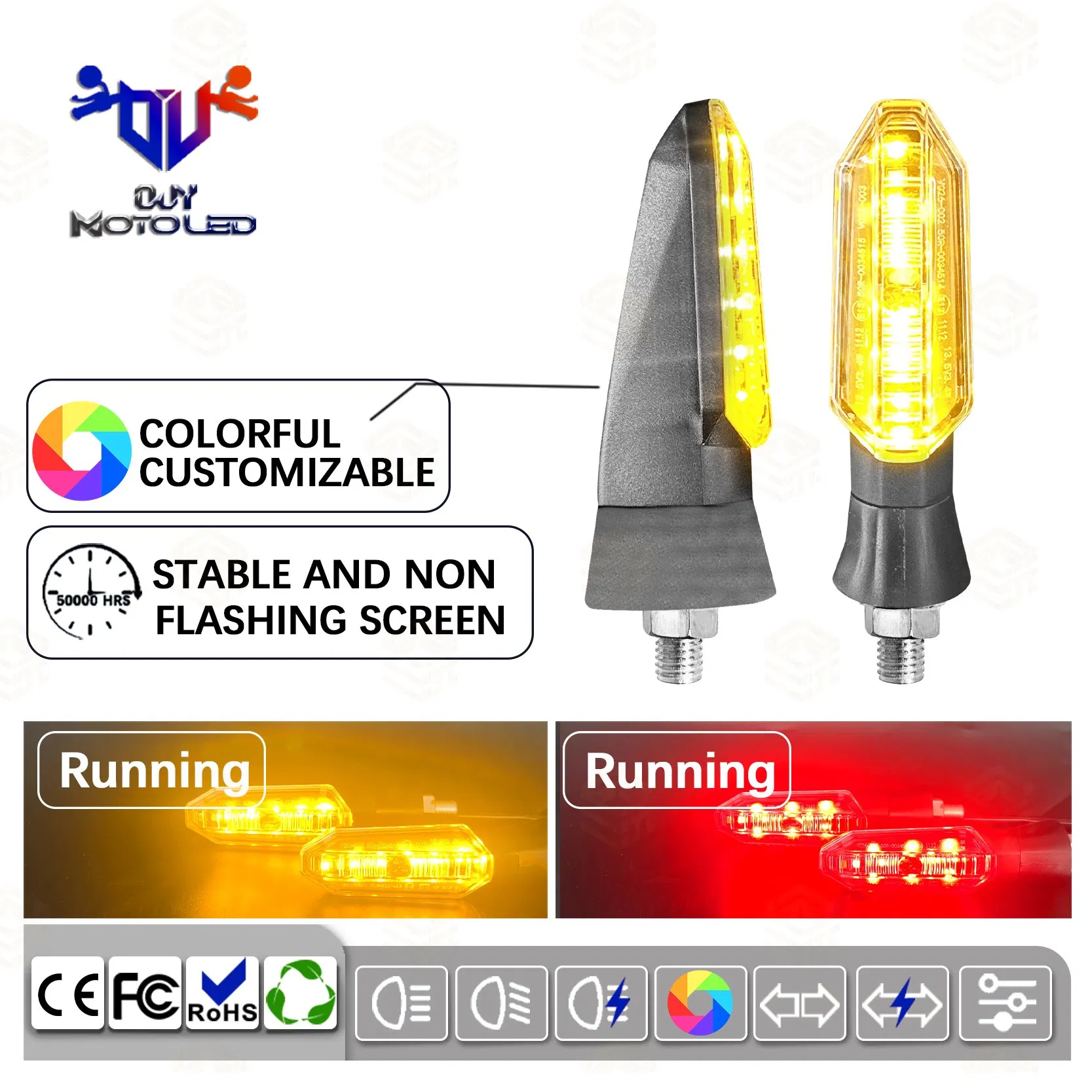 Сверхъяркий антивибрационный светодиодный поворотник