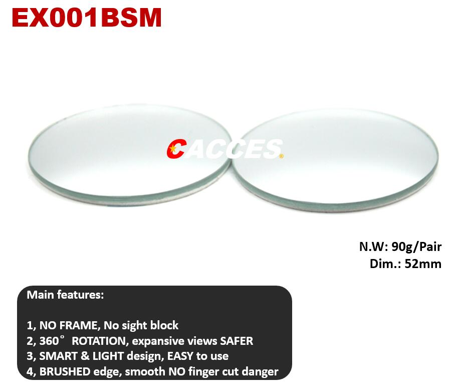 Factory Wholesale a Pair of Small Round Mirrors 360 Degree Super Clear Blind Spot Mirror for Cars Rear View Mirror Car Safety Item Popular Car Accessories