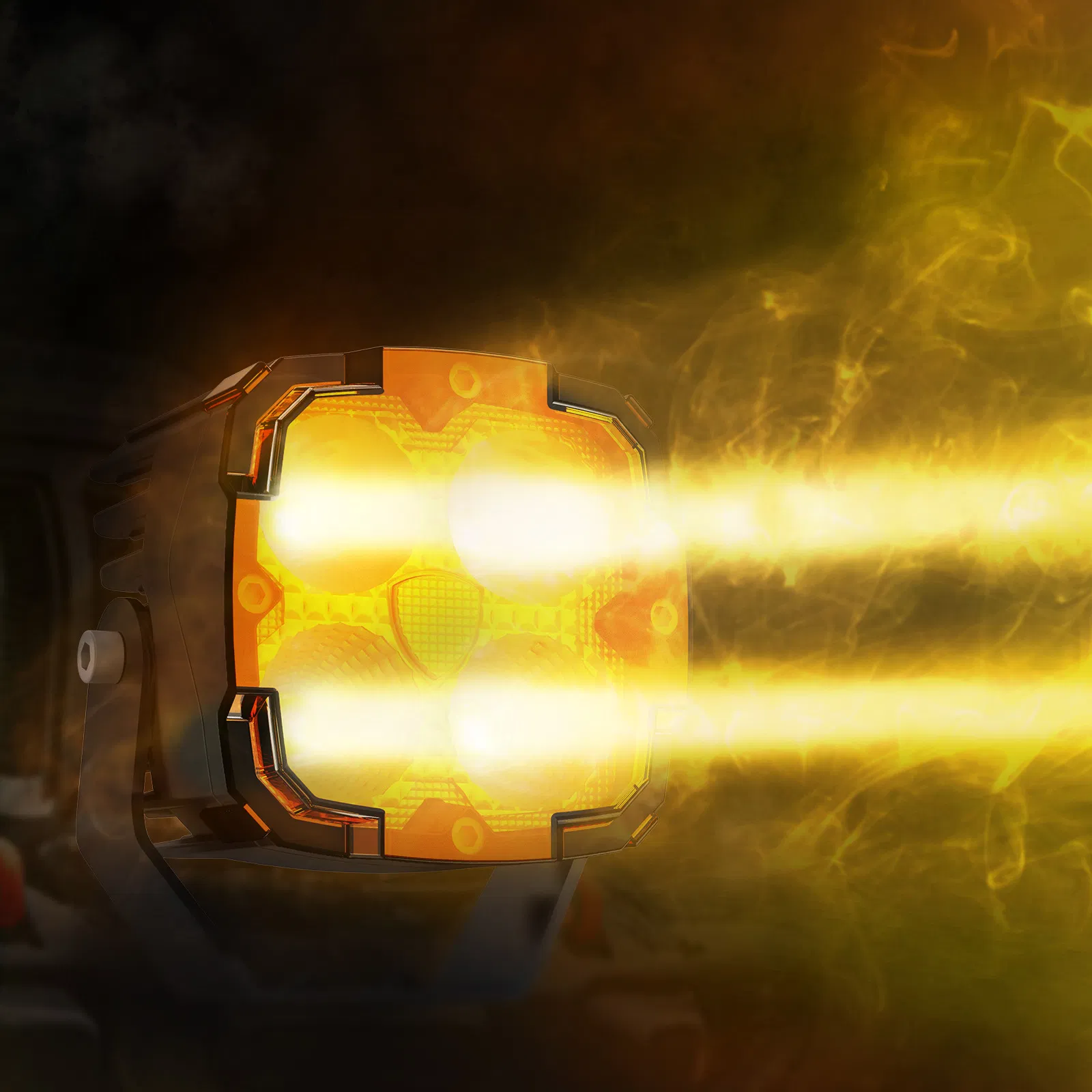 Super Bright Square LED Pod Amber Pod Light Cover Spot Light