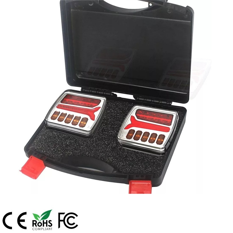 Wireless LED Magnetic Trailer Tractor Rechargeable Tail Light Kit