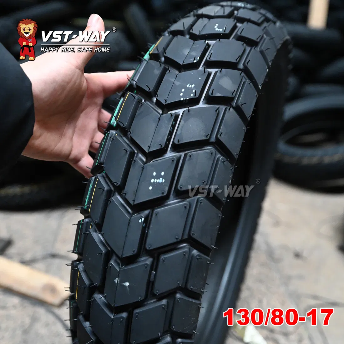 Мотошины бескамерные VSTWAY (размеры 130/70-17, 110/90-17 и др.)