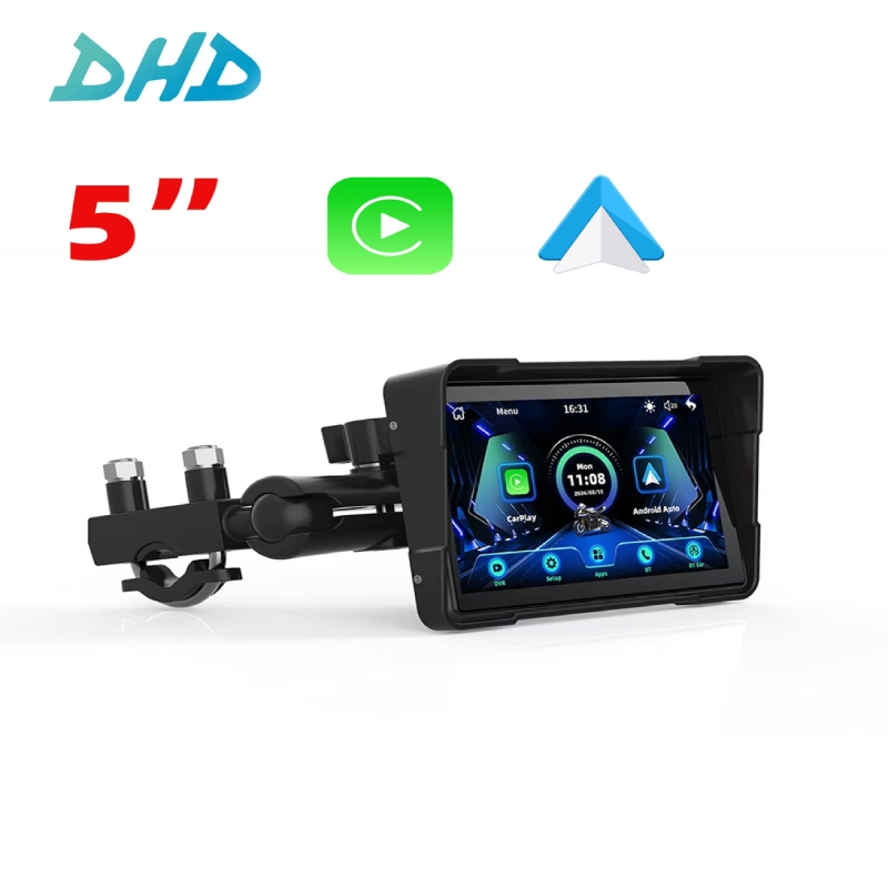 5-дюймовый мотоциклетный навигатор с CarPlay и Android Auto