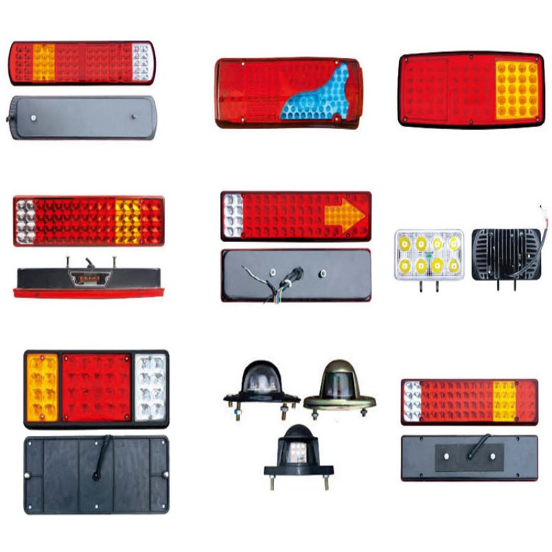 LED Trailer Tail Lights Truck Tail Lamp License Plate Light