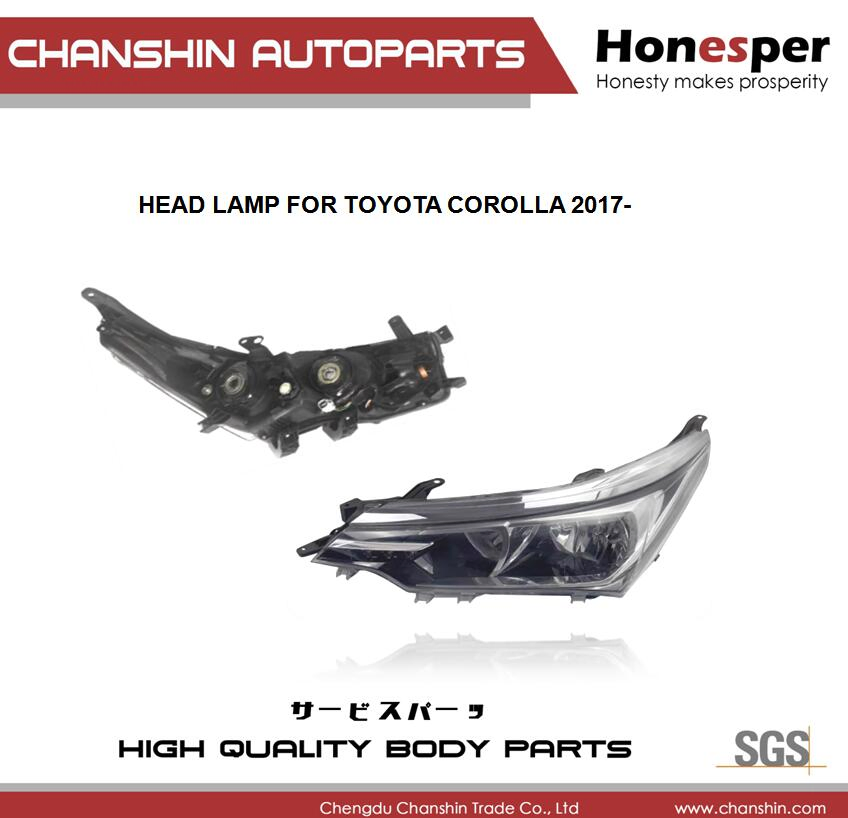 Фара головного света для Toyota Corolla 2017-2019