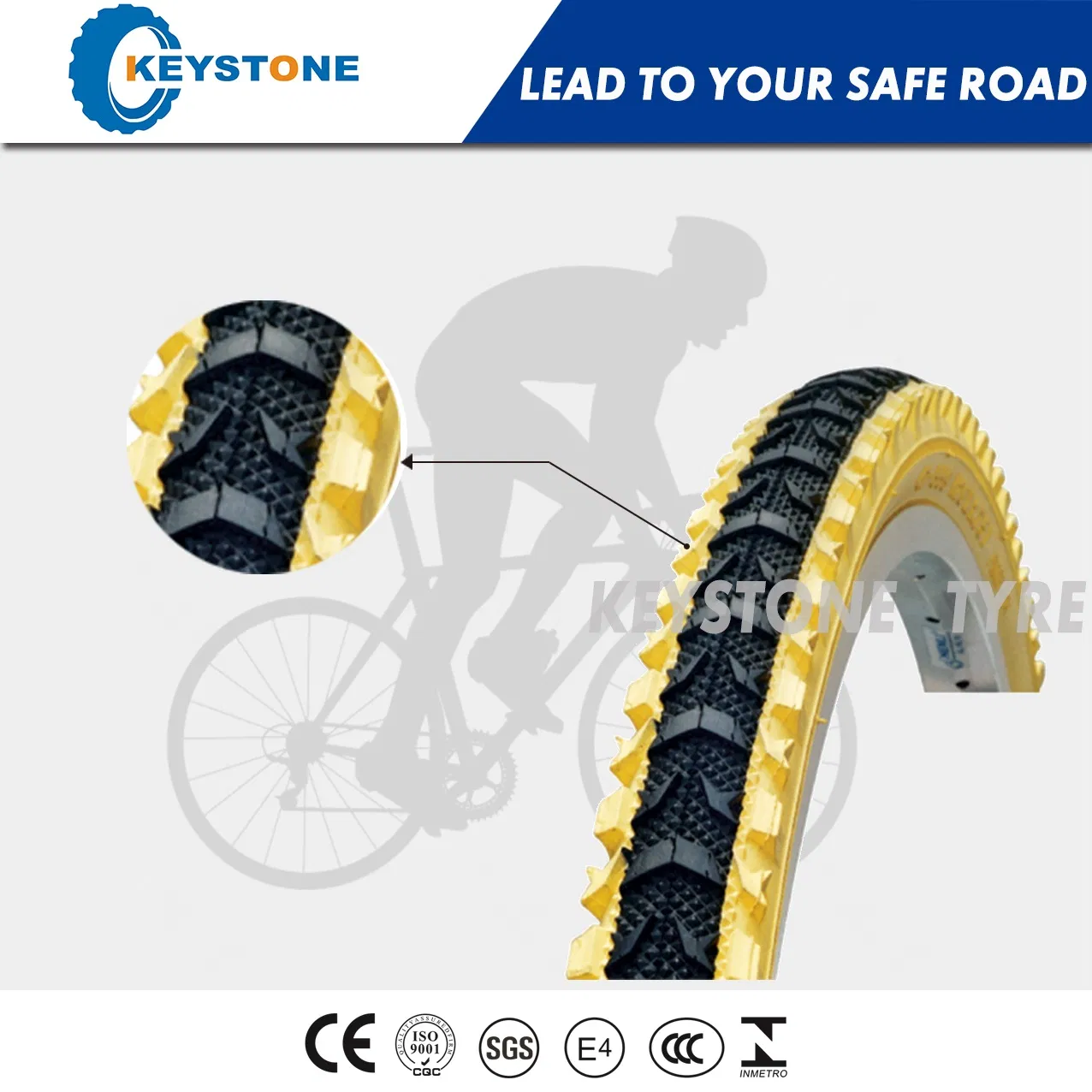 Прочная двухкомпонентная велосипедная покрышка 12-26 дюймов