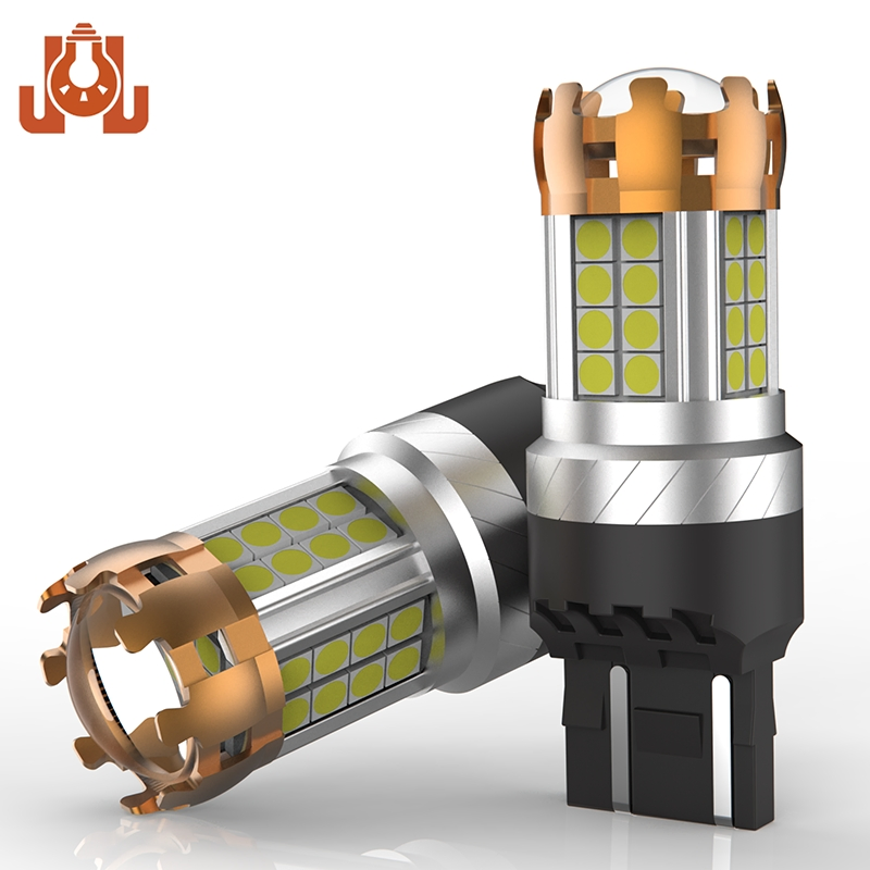 Светодиодные лампы T20 7443/7440 для авто, белые и янтарные