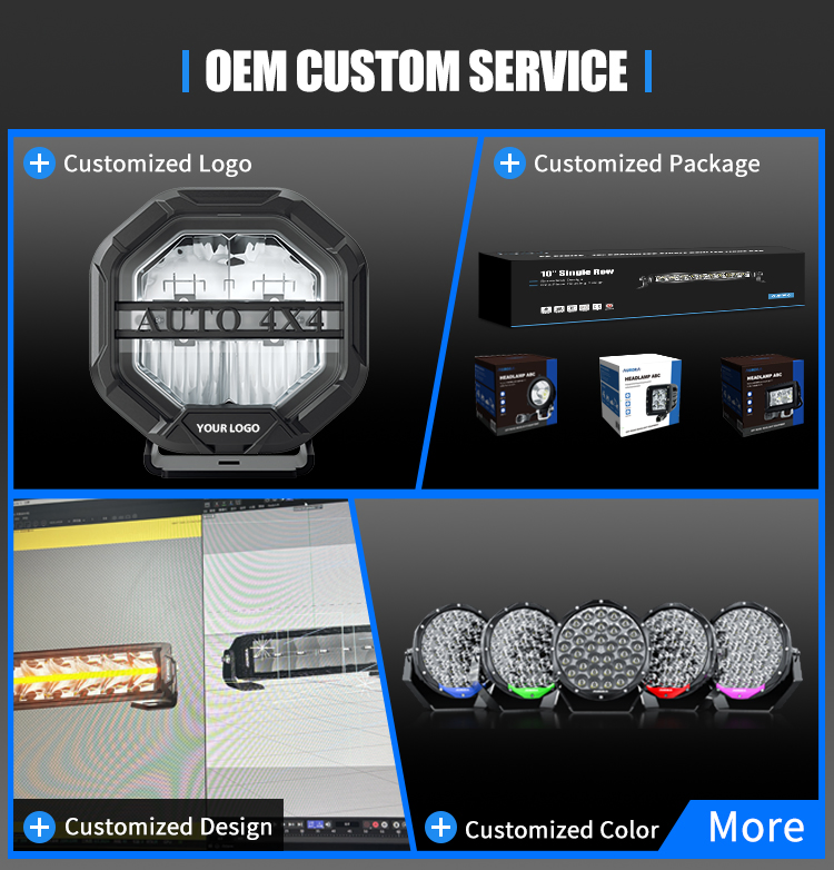 Aurora 4X4 LED Work Strobe Car Light Auto LED Fog Light