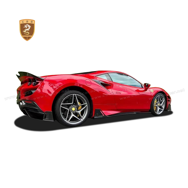 Car Exterior Parts Carbon Fiber Front Lip Canards Side Skirts Diffuser Rear Wing Msy Style Small Body Kits for Ferrari F8 Bodykit