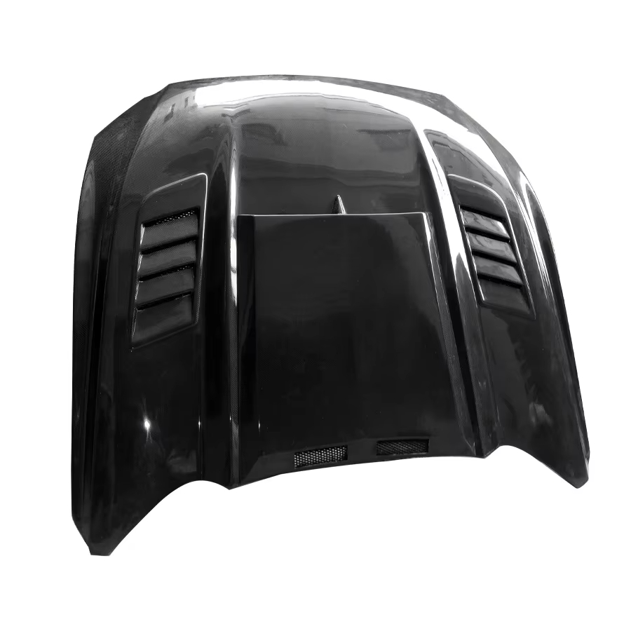 Car Carbon Fiber Fibre Front Bonnet Engine Hood Vented for Ford Mustang 2015-2017