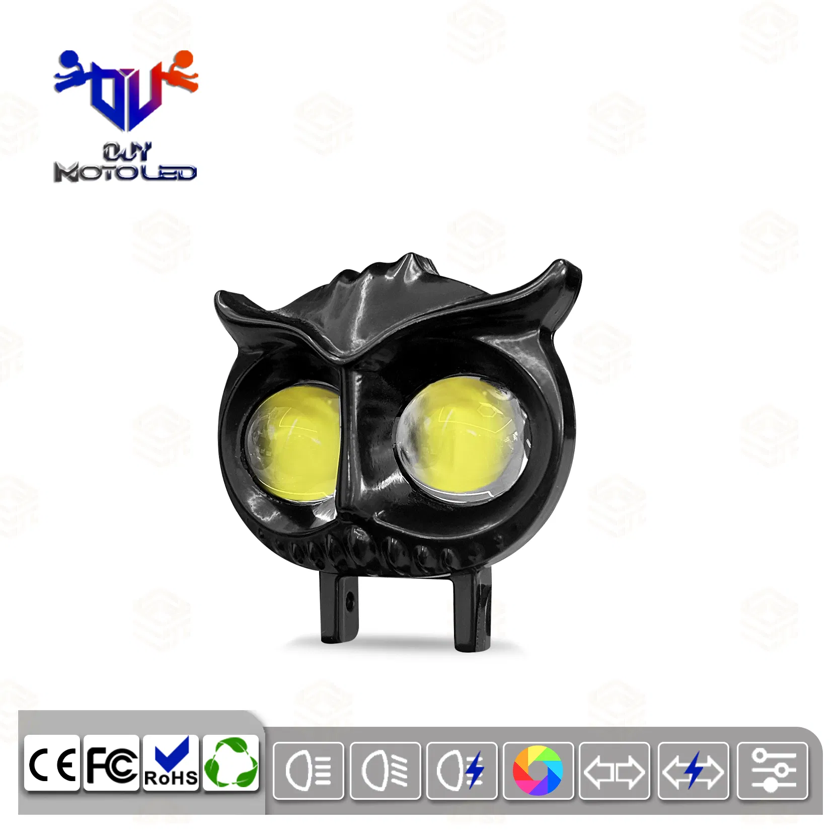 Универсальные светодиодные фары для мотоцикла с автовыключением