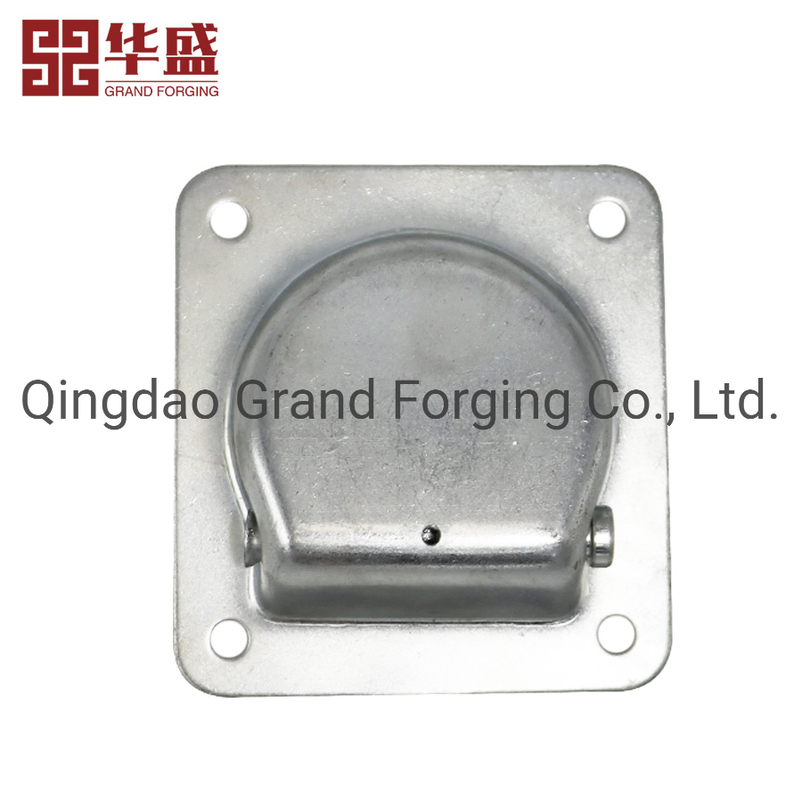 Galvanized Steel Trailer Tie Down Recessed Anchor Lashing Ring with Plate
