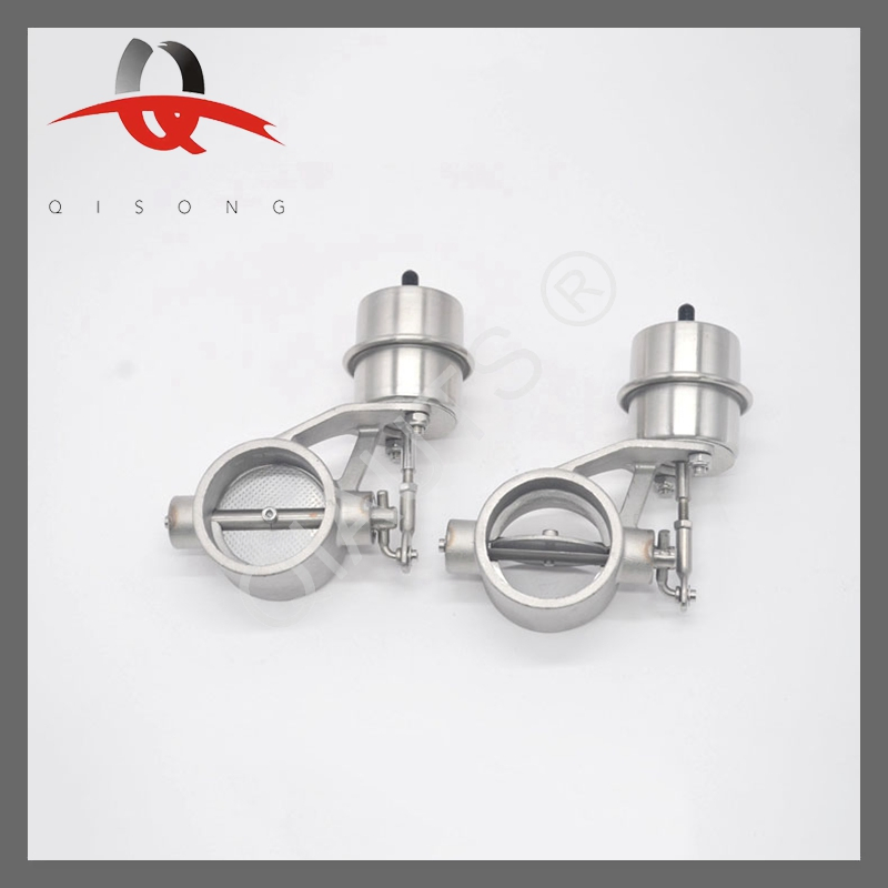 Пневматический клапан с системой контроля шума выхлопа