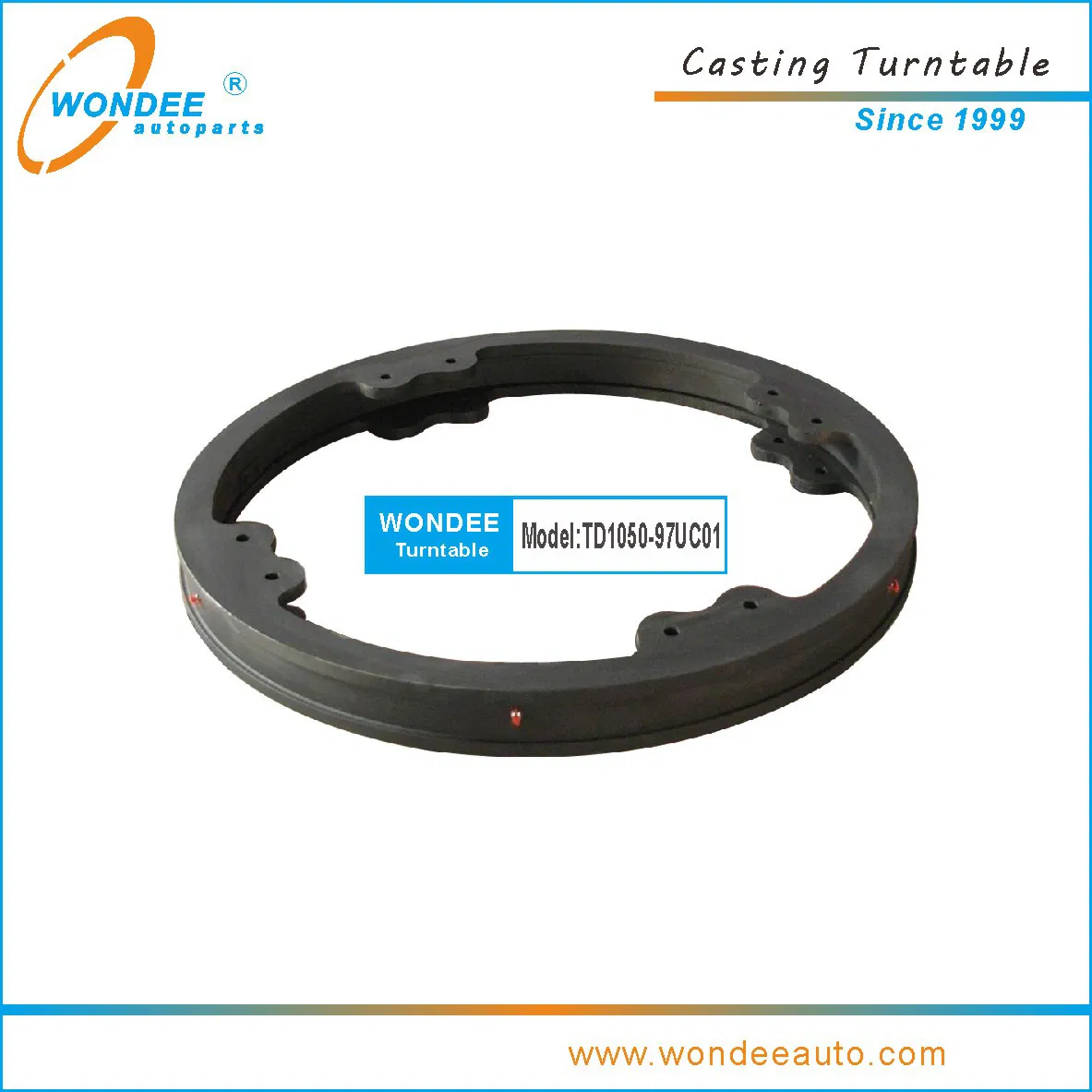 1100mm 1200 mm Jost BPW Type Ball Bearing Casting Turntable for Full Trailer