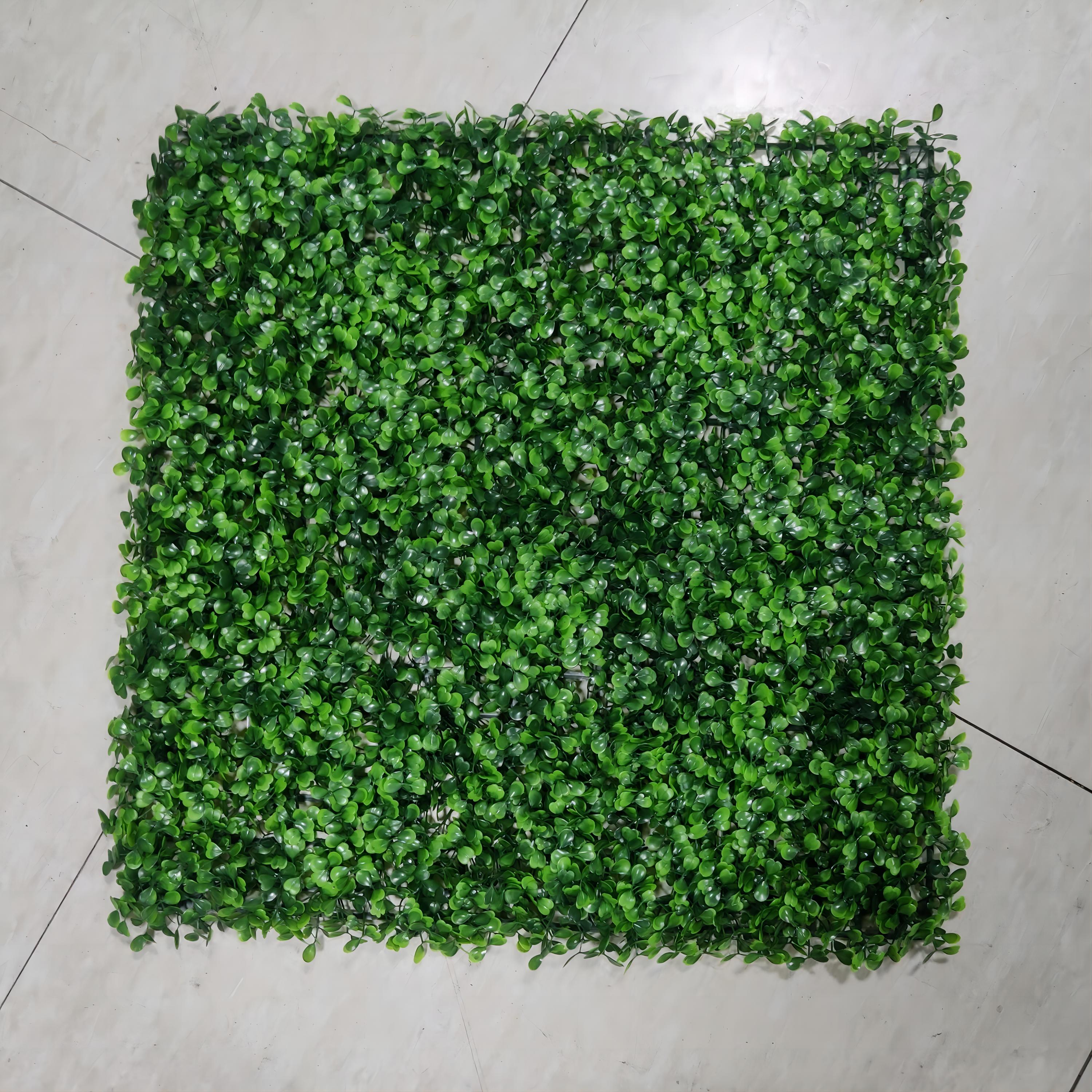 50x50 cm Home Garden Artificial Boxwood Hedge Panel, Green Grass Wall, Artificial Plant Wall
