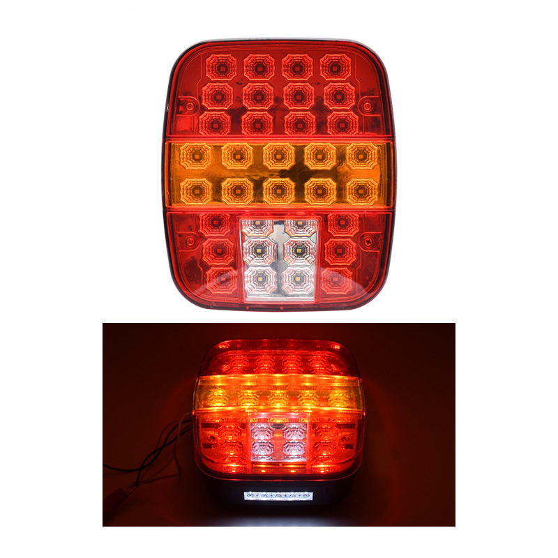 High Quality 12V 24V Truck Trailer for Wrangler Multi-Function LED Reverse Light Brake Light Indication Rear Lamp for Lorry
