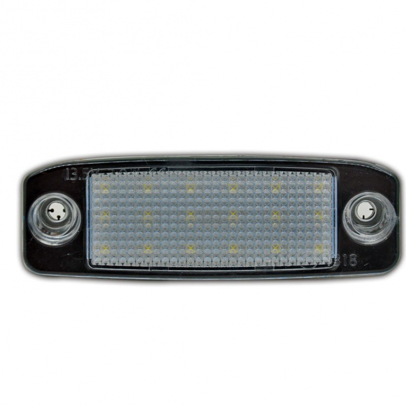 Светодиодные лампы для номерного знака, 2 шт, черно-белые