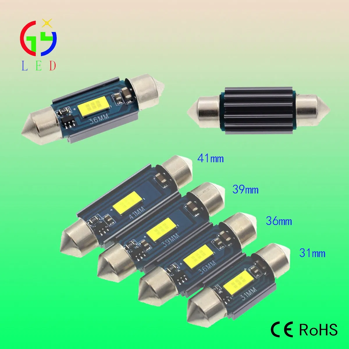 Светодиодные лампы для авто Superbright Festoon 31-41 мм