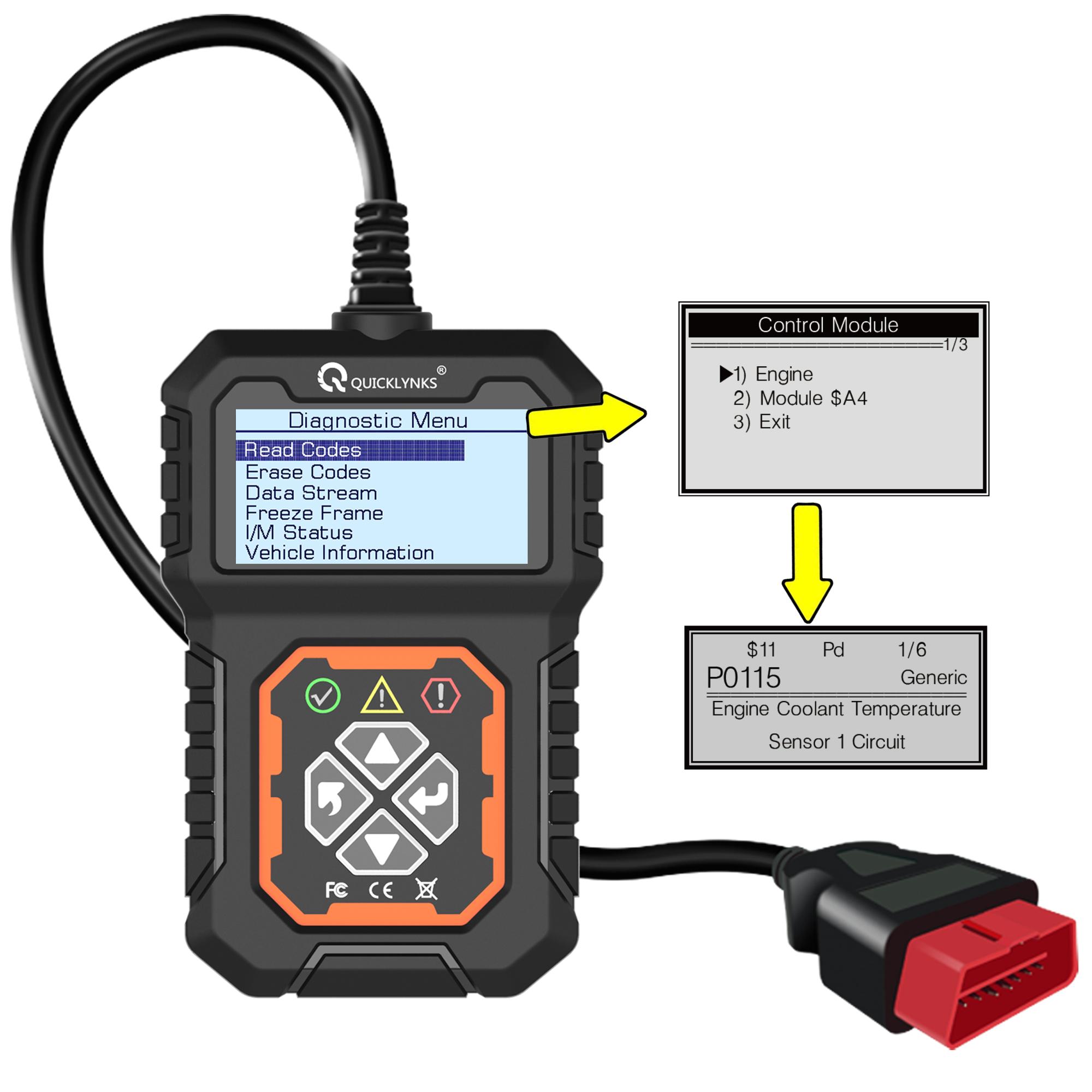 Универсальный диагностический сканер OBD2 для всех автомобилей