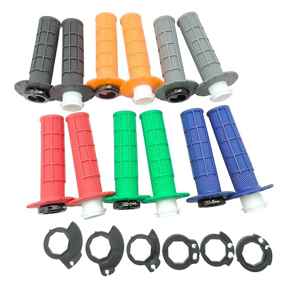 Motorcycle Handlebar Grip Dirt Motorbike Rubber Handlebar Grip with Self-Locking Handle
