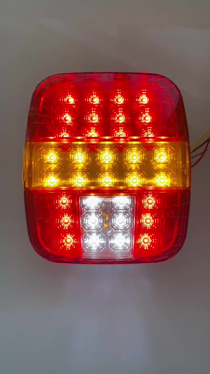 High Quality 12V 24V Truck Trailer for Wrangler Multi-Function LED Reverse Light Brake Light Indication Rear Lamp for Lorry